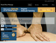 Tablet Screenshot of danielruizmassage.com